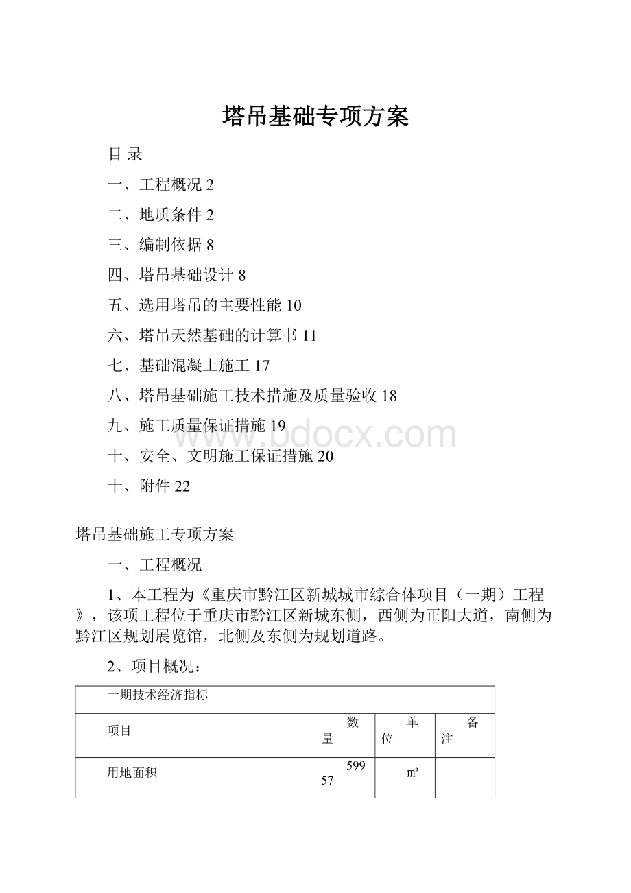 塔吊基础专项方案.docx