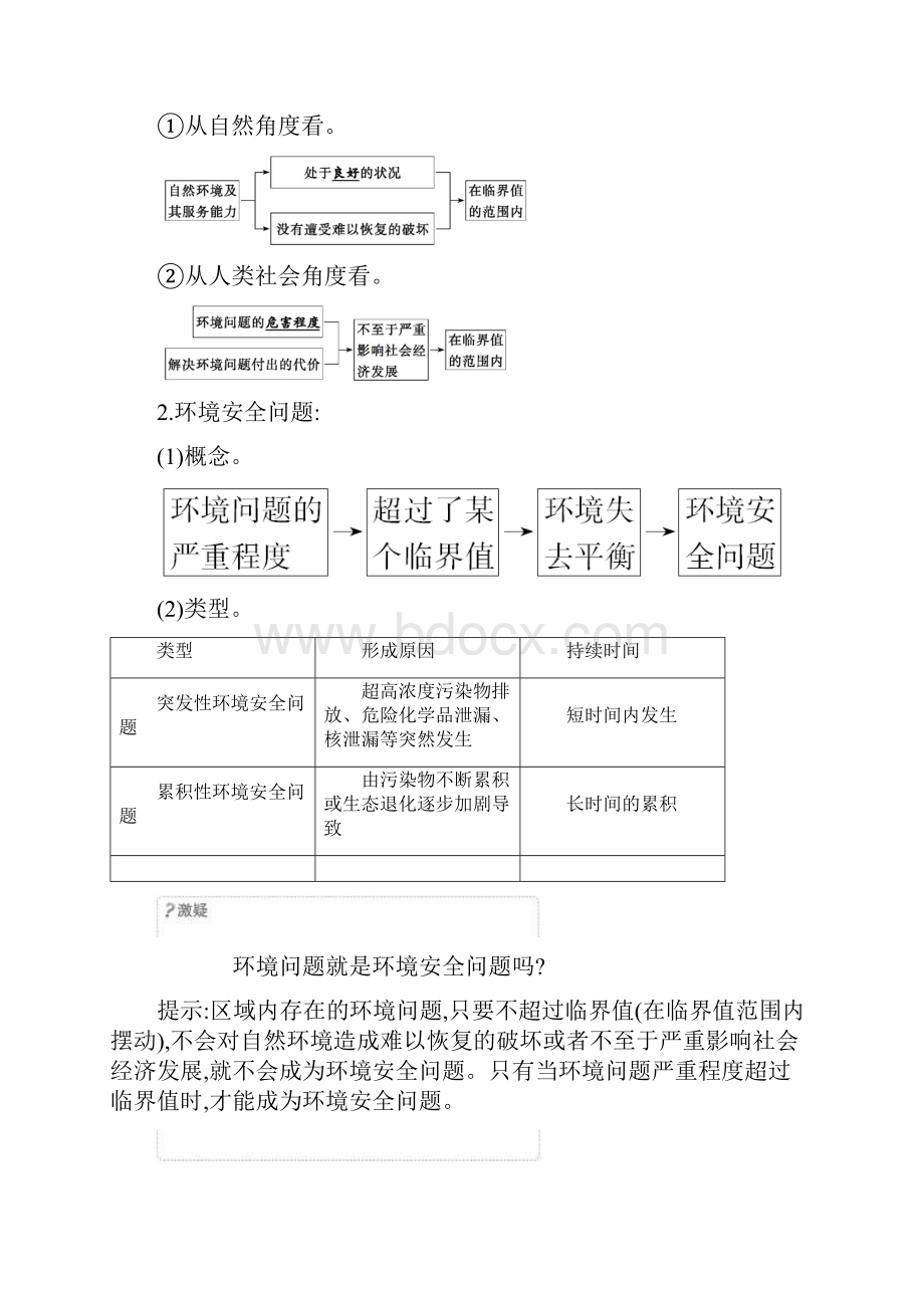 学年地理人教版选择性必修第三册学案第三章第一节 环境安全对国家安全的影响.docx_第2页