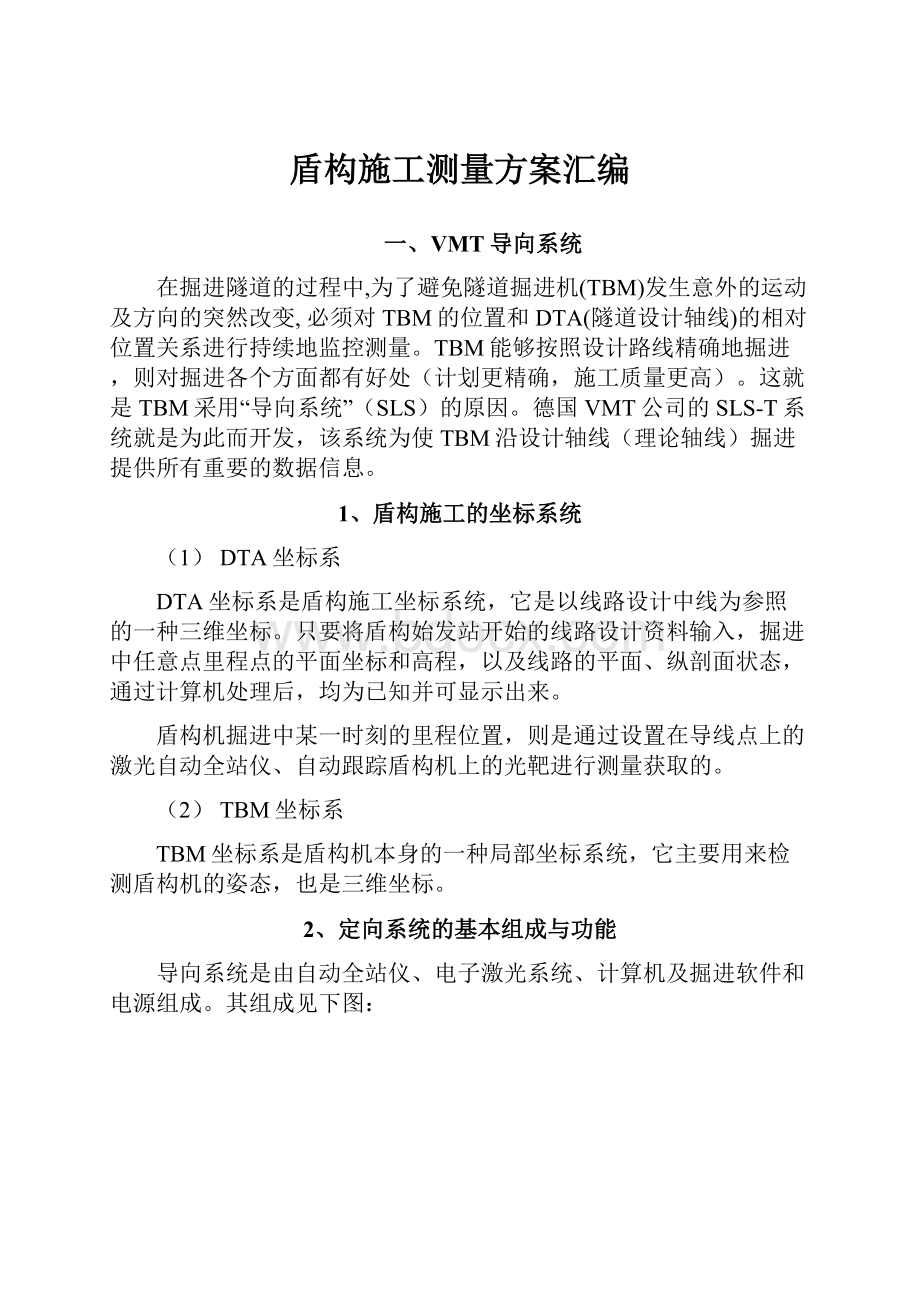 盾构施工测量方案汇编.docx