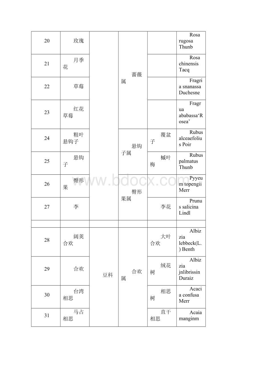 广西北海适宜及园林植物表.docx_第3页