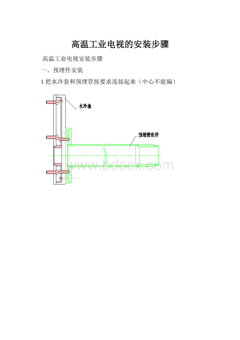 高温工业电视的安装步骤.docx