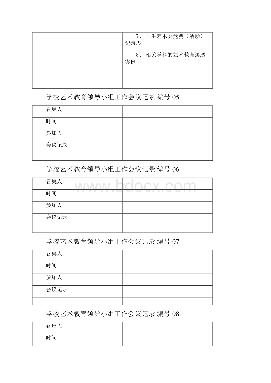 学校艺术教育领导小组工作会议记录.docx_第3页