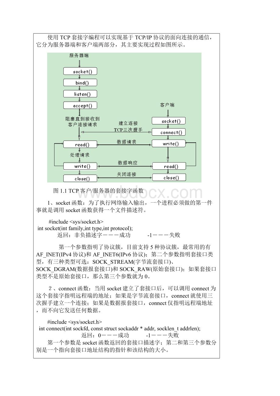 基于TCP的服务器客户端编程汇总.docx_第2页