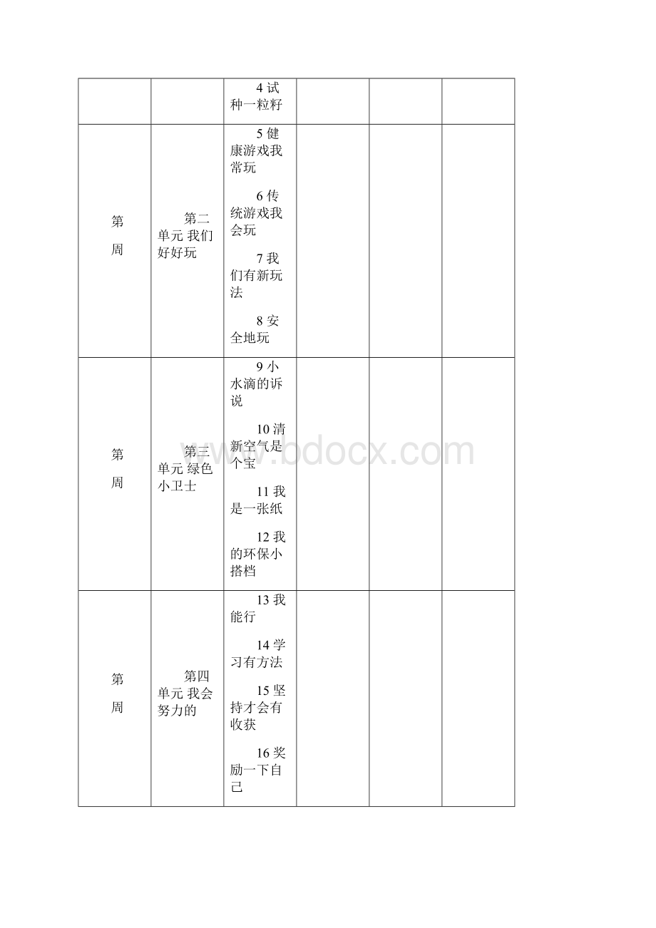 部编新人教版二年级下册道德与法制全册教案.docx_第2页