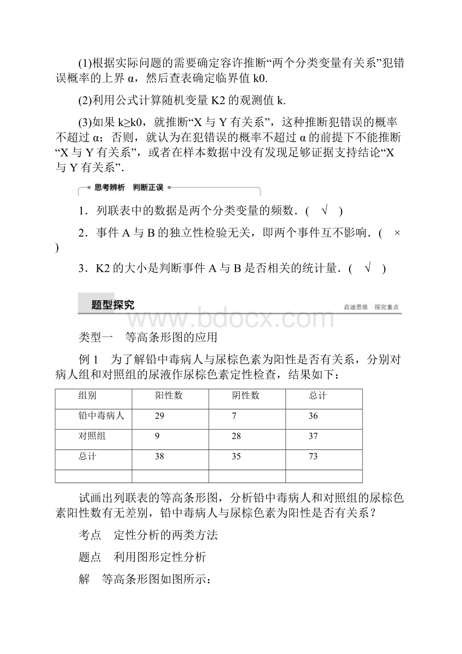 新人教版版高中数学 第三章 统计案例 32 独立性检验的基本思想及其初步应用学案 新人教A版选修23.docx_第3页