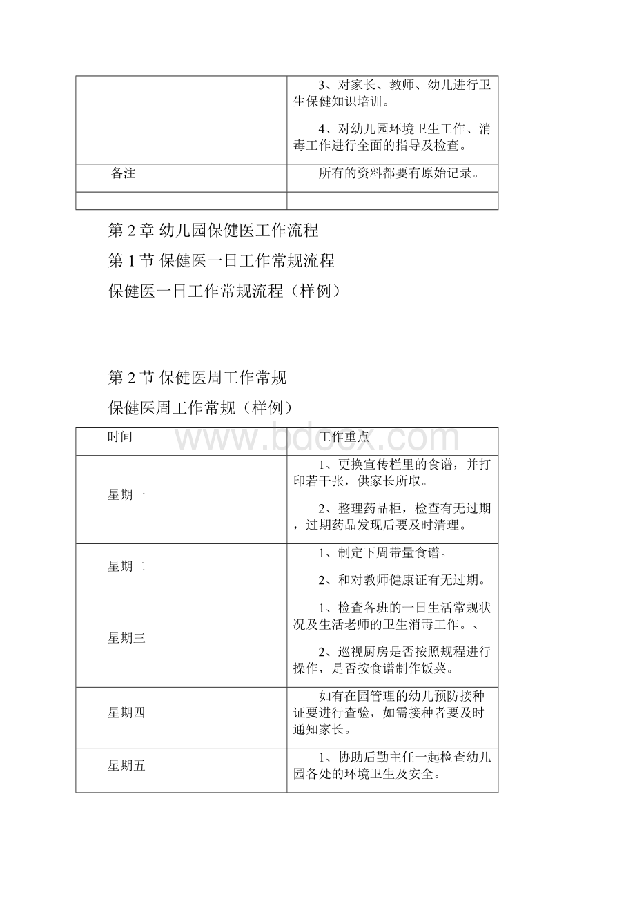 幼儿园保健医一日生活常规流程完整资料doc.docx_第3页