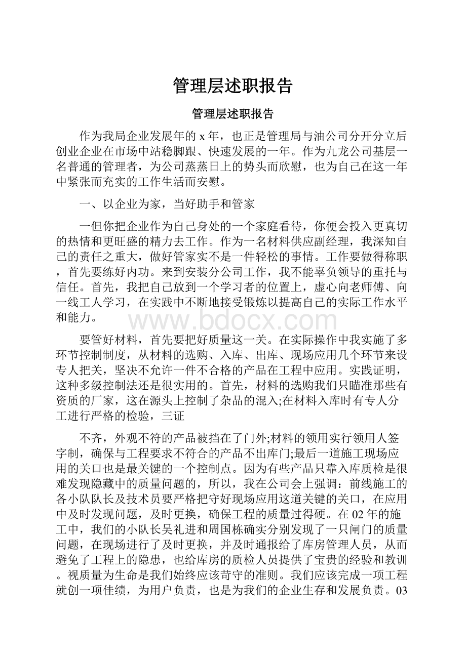 管理层述职报告.docx_第1页