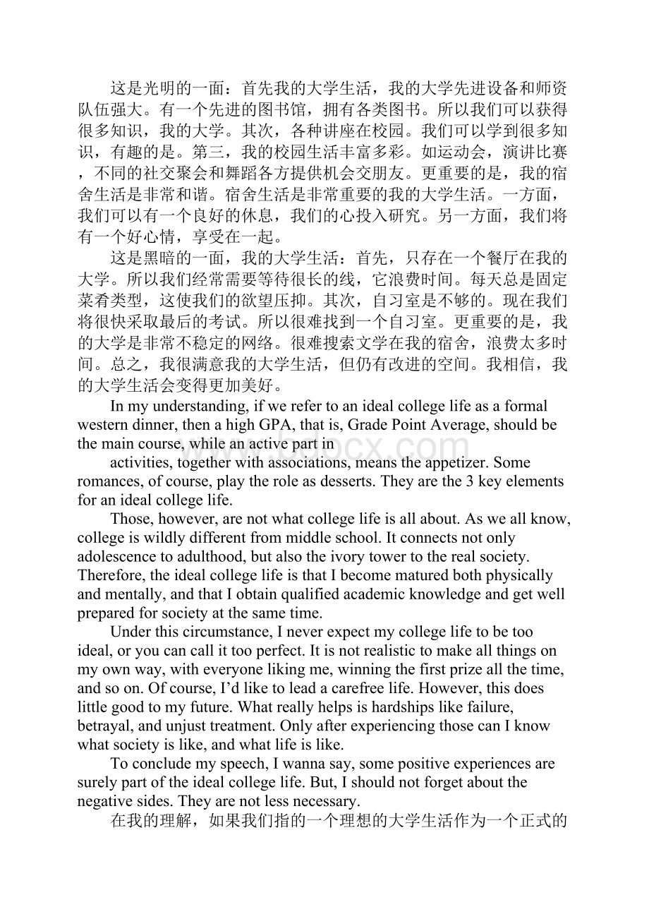 大学生活的英语作文.docx_第2页