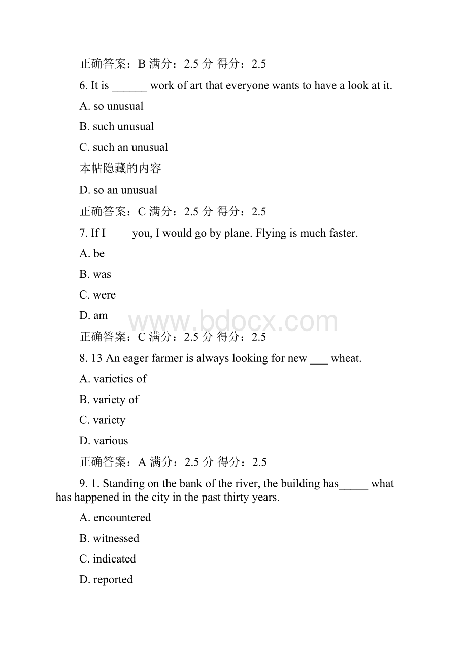 15春北交《英语下》在线作业一满分答案.docx_第3页