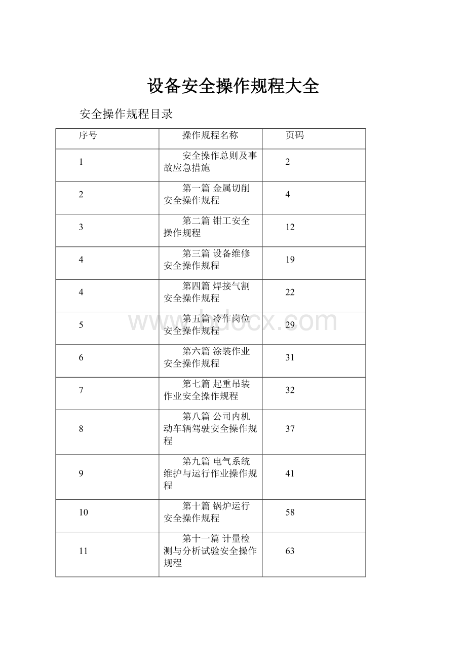 设备安全操作规程大全.docx