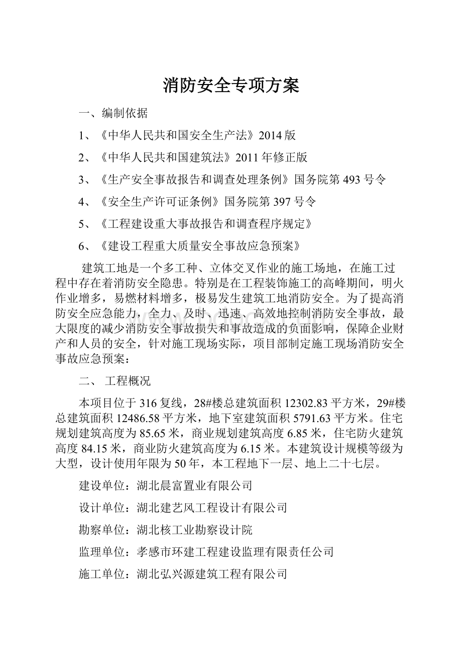 消防安全专项方案.docx_第1页