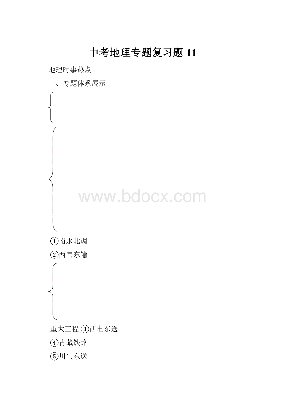 中考地理专题复习题11.docx