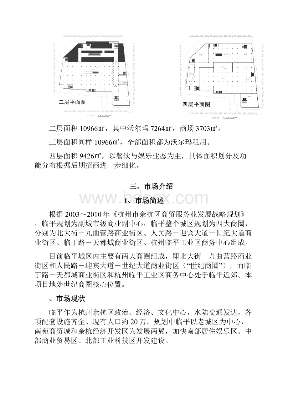 杭州余杭临平项目开发计划书来莱蒙商业中心.docx_第3页