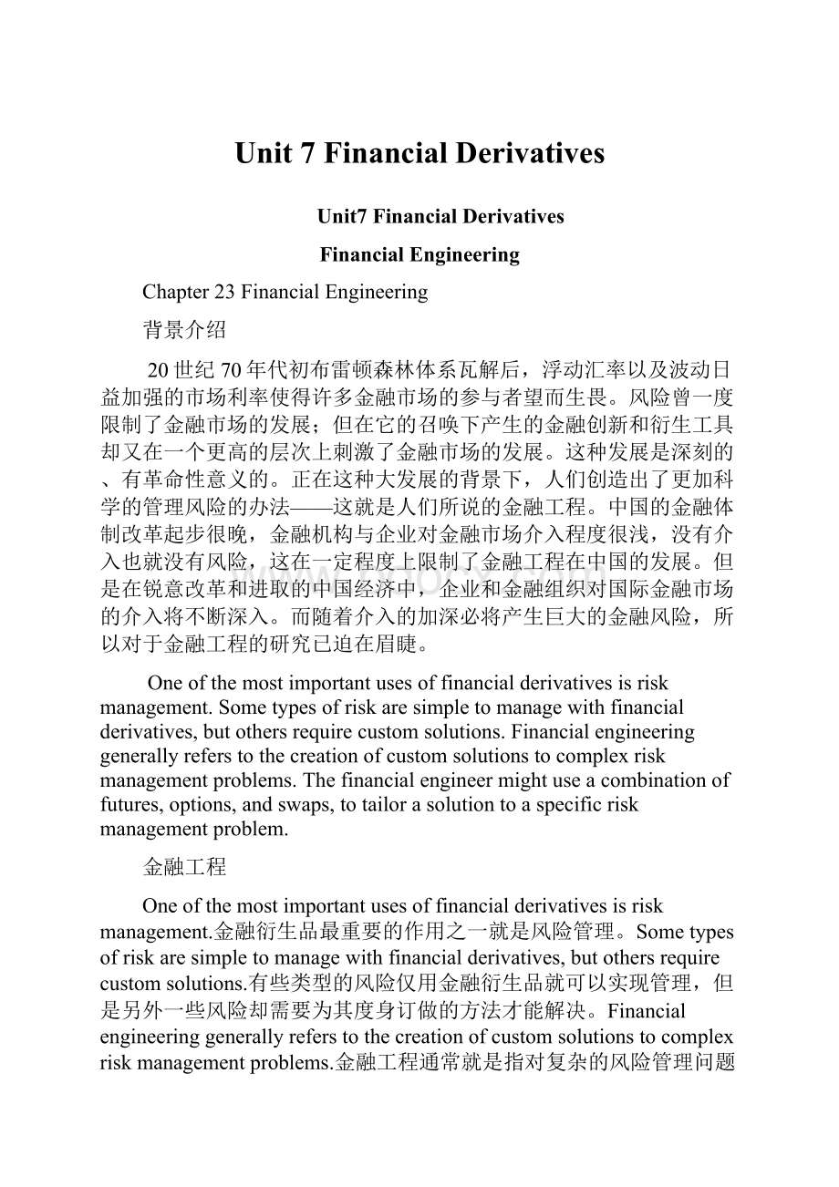 Unit 7 Financial Derivatives.docx