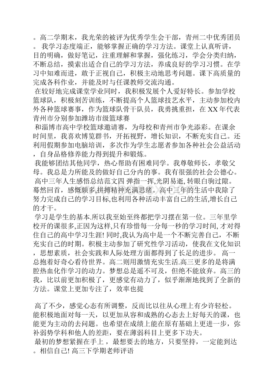 高中三年人生感悟总结.docx_第3页