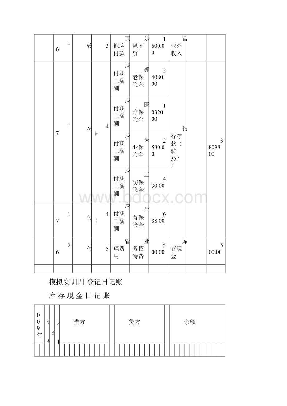 《基础会计应用技能实训》答案.docx_第2页