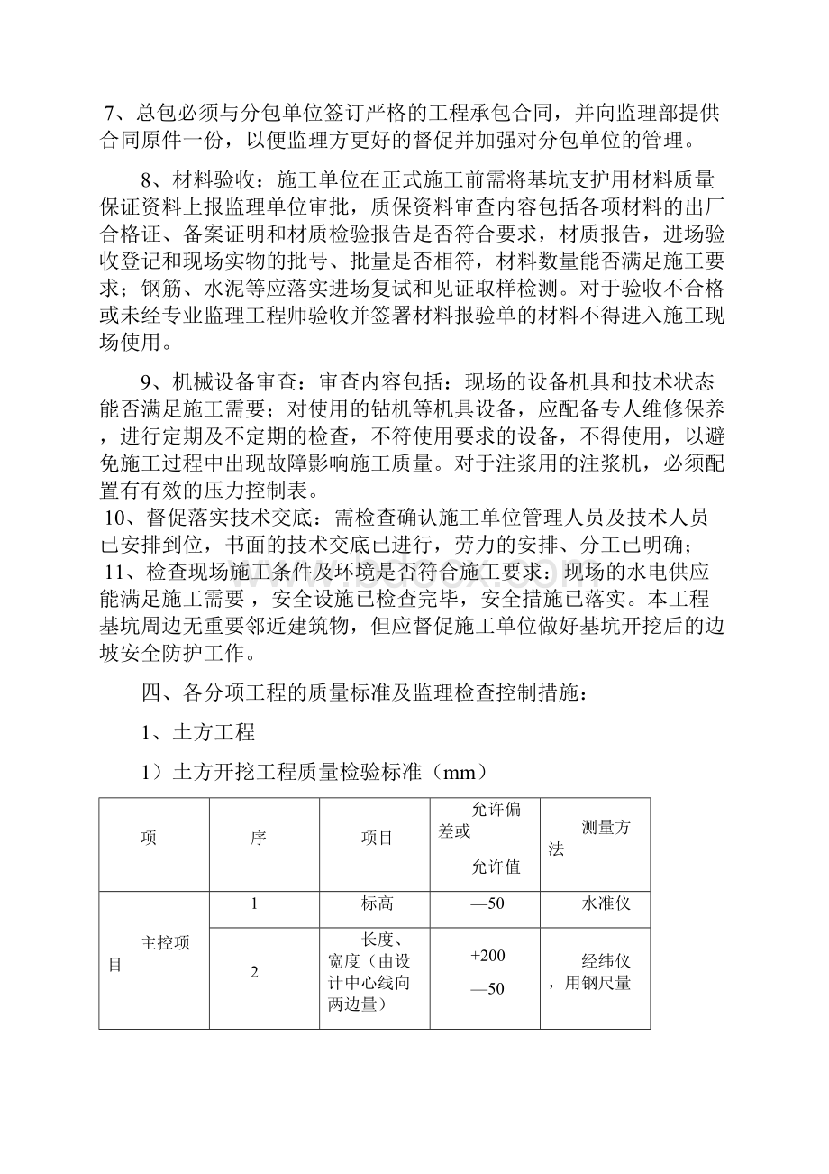 土方开挖及基坑支护监理细则模板.docx_第3页