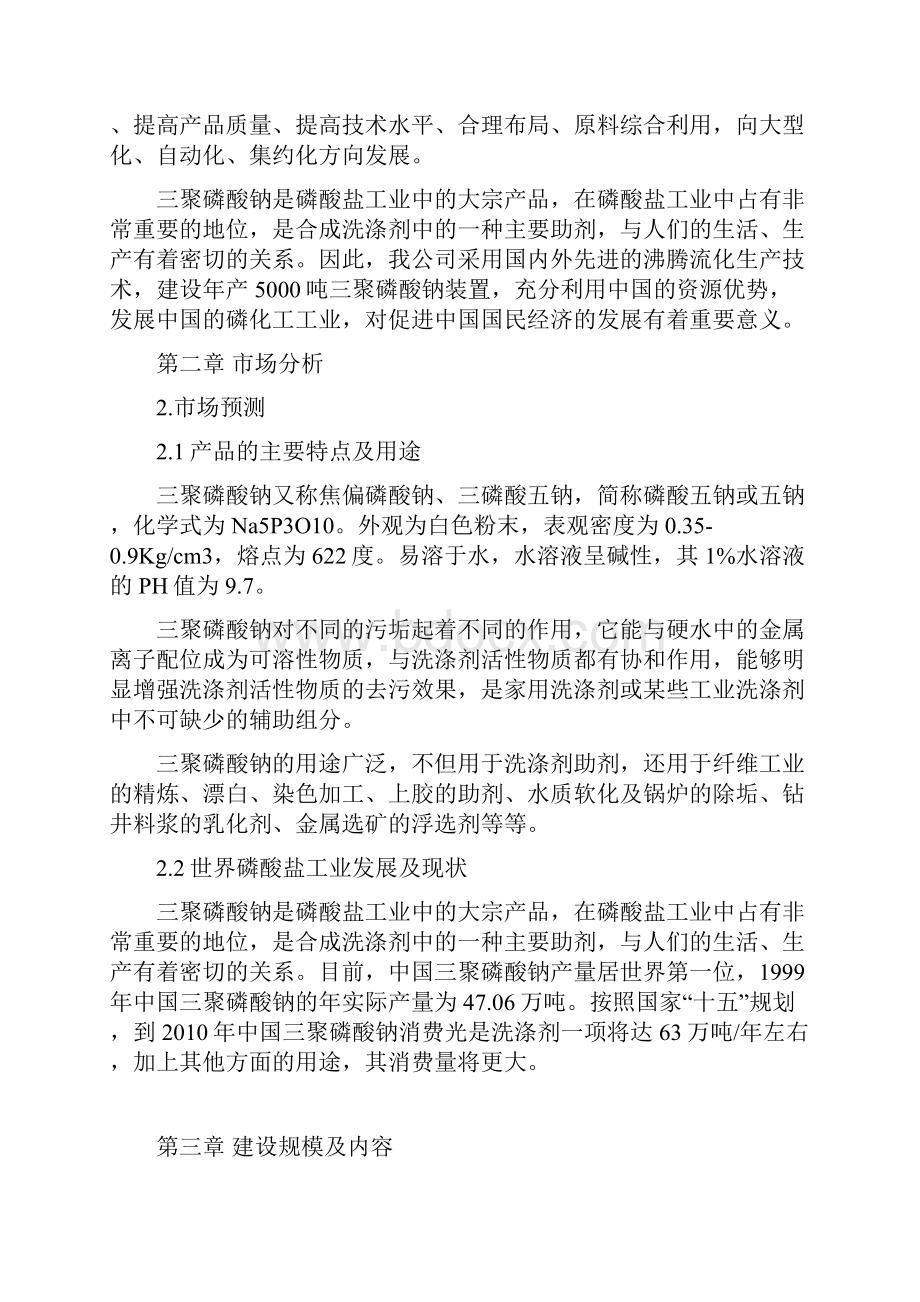 年产5000吨三聚磷酸钠工程可行性发展研究报告.docx_第2页