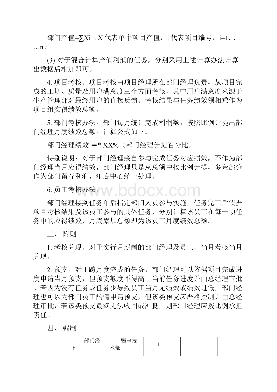 系统集成技术支持绩效工资考核办法.docx_第3页