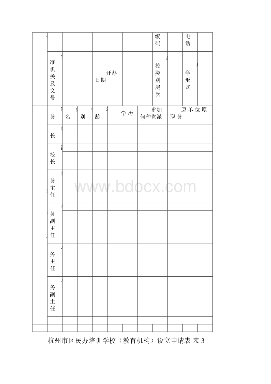 杭州市江干区民办培训学校教育机构设立申请表新.docx_第3页