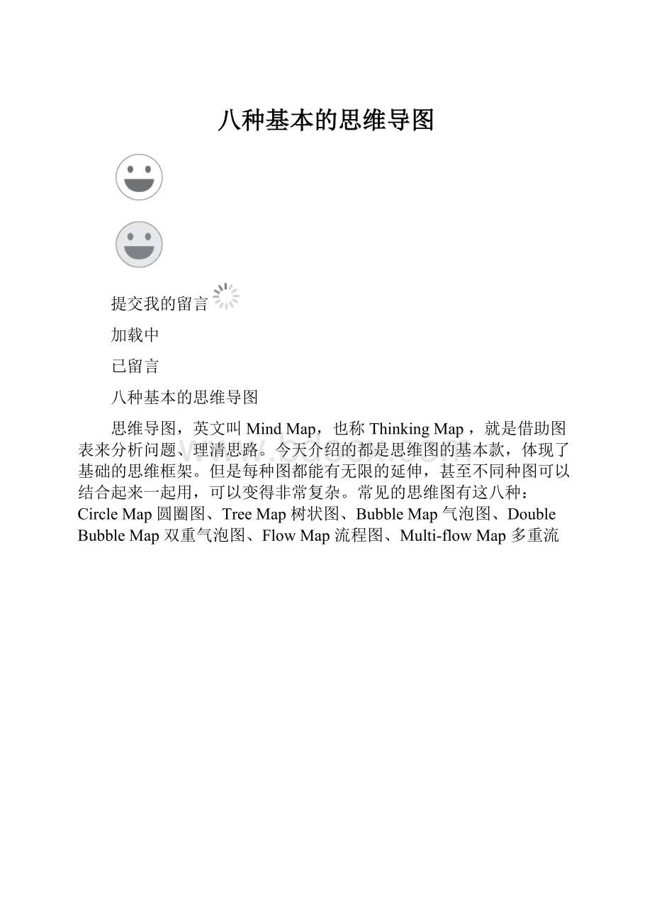 八种基本的思维导图.docx_第1页