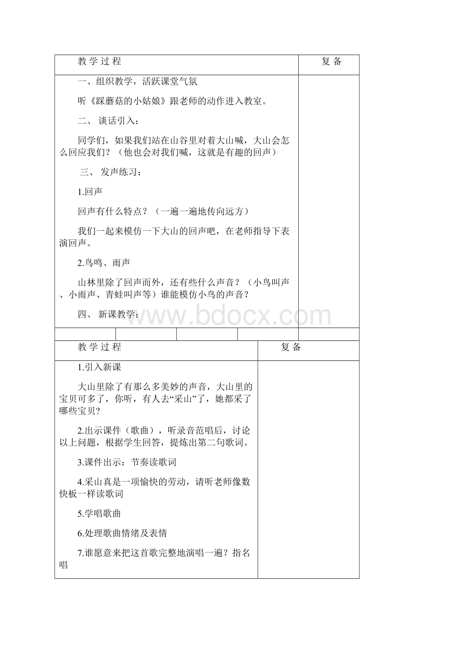 人教版小学三年级下册音乐单元教案.docx_第3页