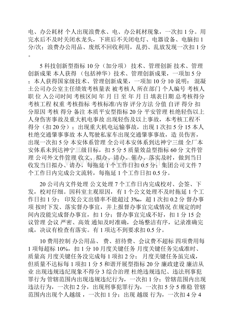 混凝土搅拌站绩效评分考核表.docx_第2页