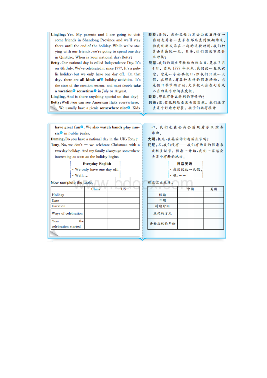 外研版九年级英语上册 Module 2 Public holidays Module 2教材原文及译文.docx_第2页