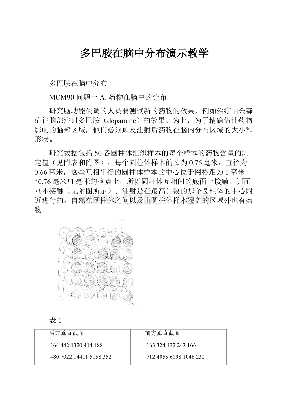 多巴胺在脑中分布演示教学.docx