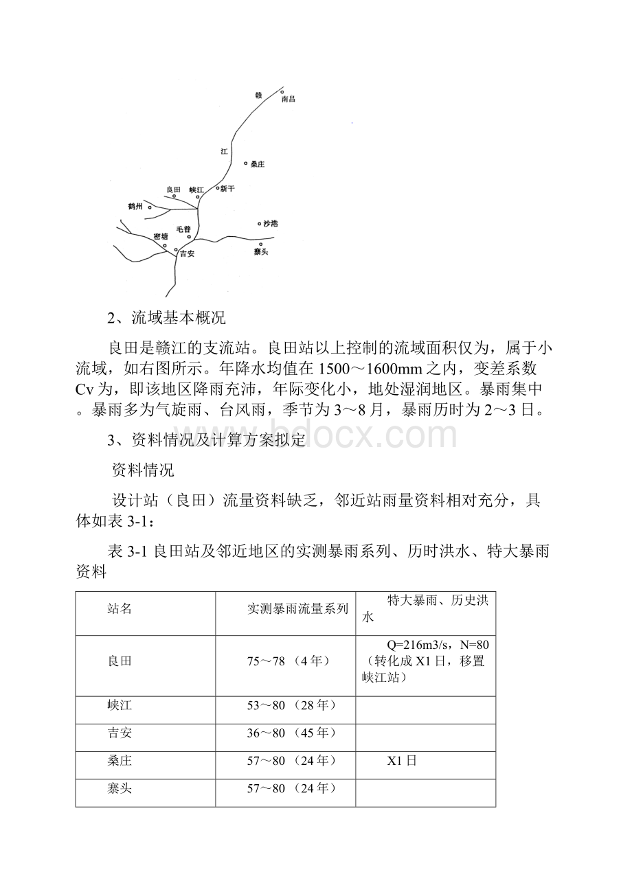 河海大学水文分析与计算课程设计报告.docx_第2页