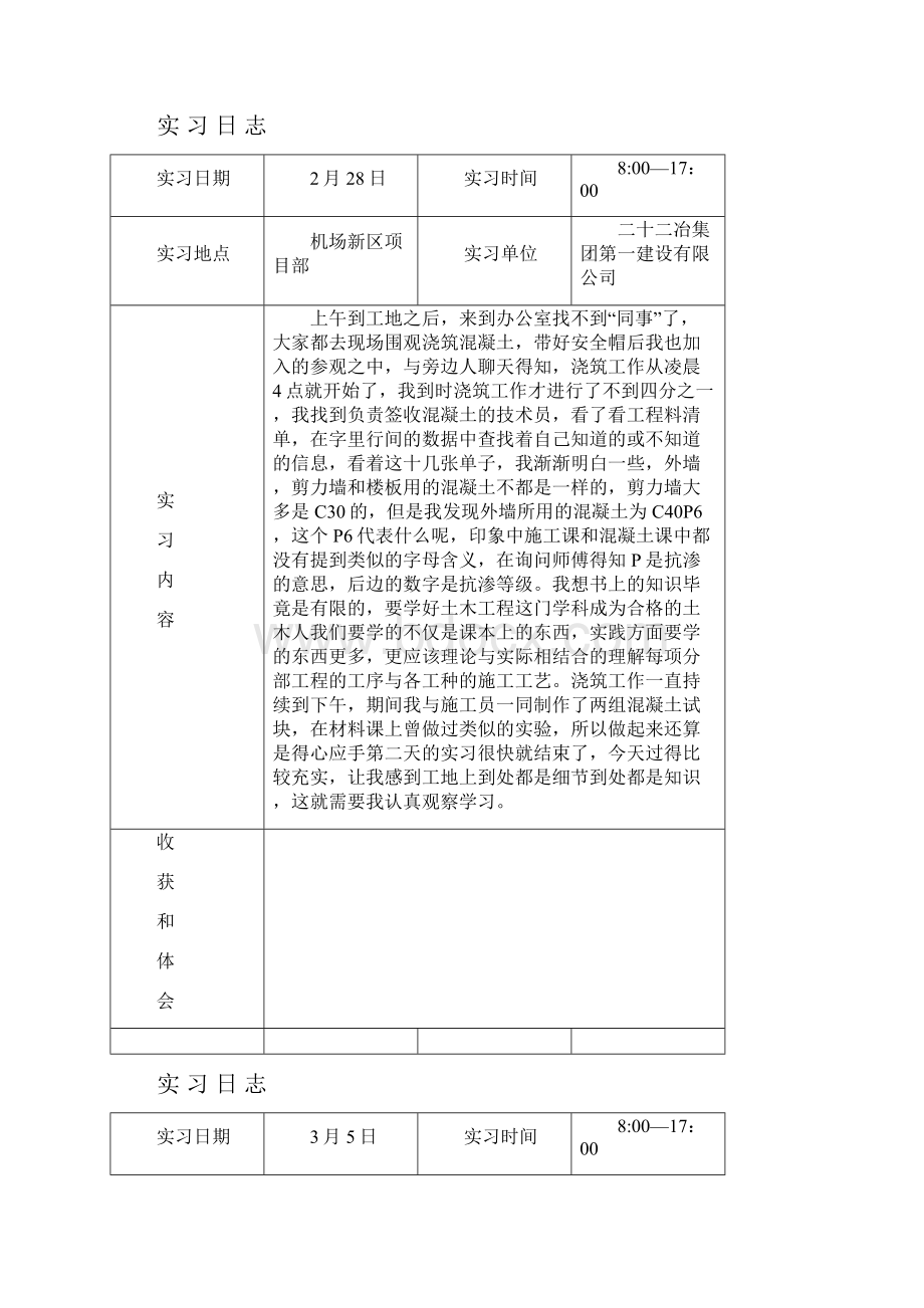 建筑工地实习日志.docx_第2页