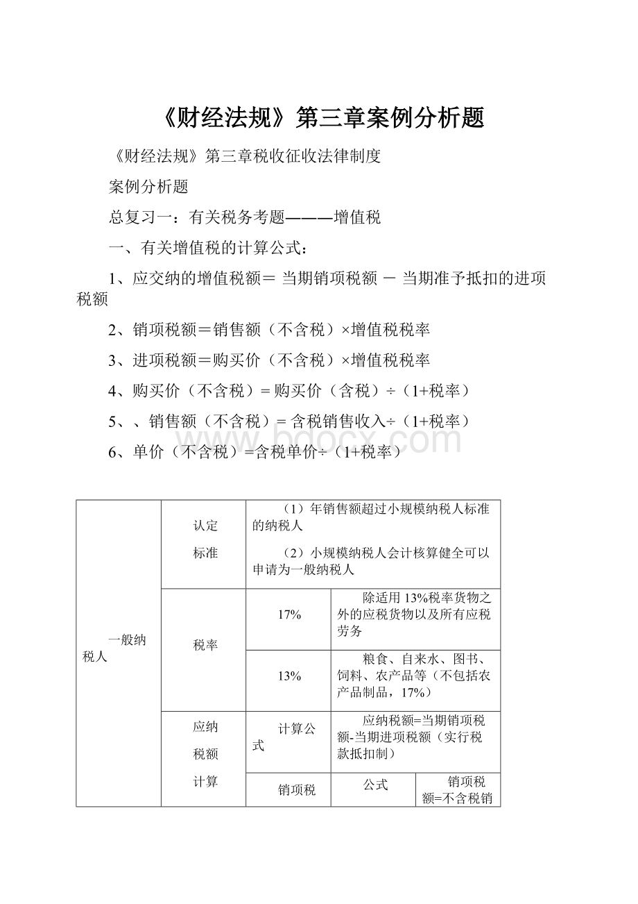 《财经法规》第三章案例分析题.docx