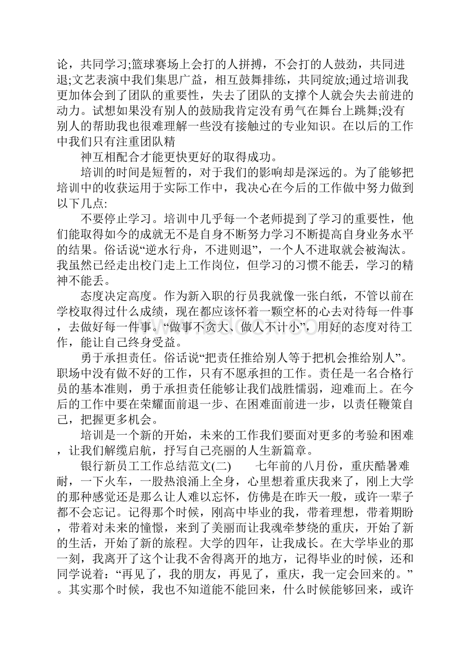 银行新员工个人工作总结范文.docx_第2页