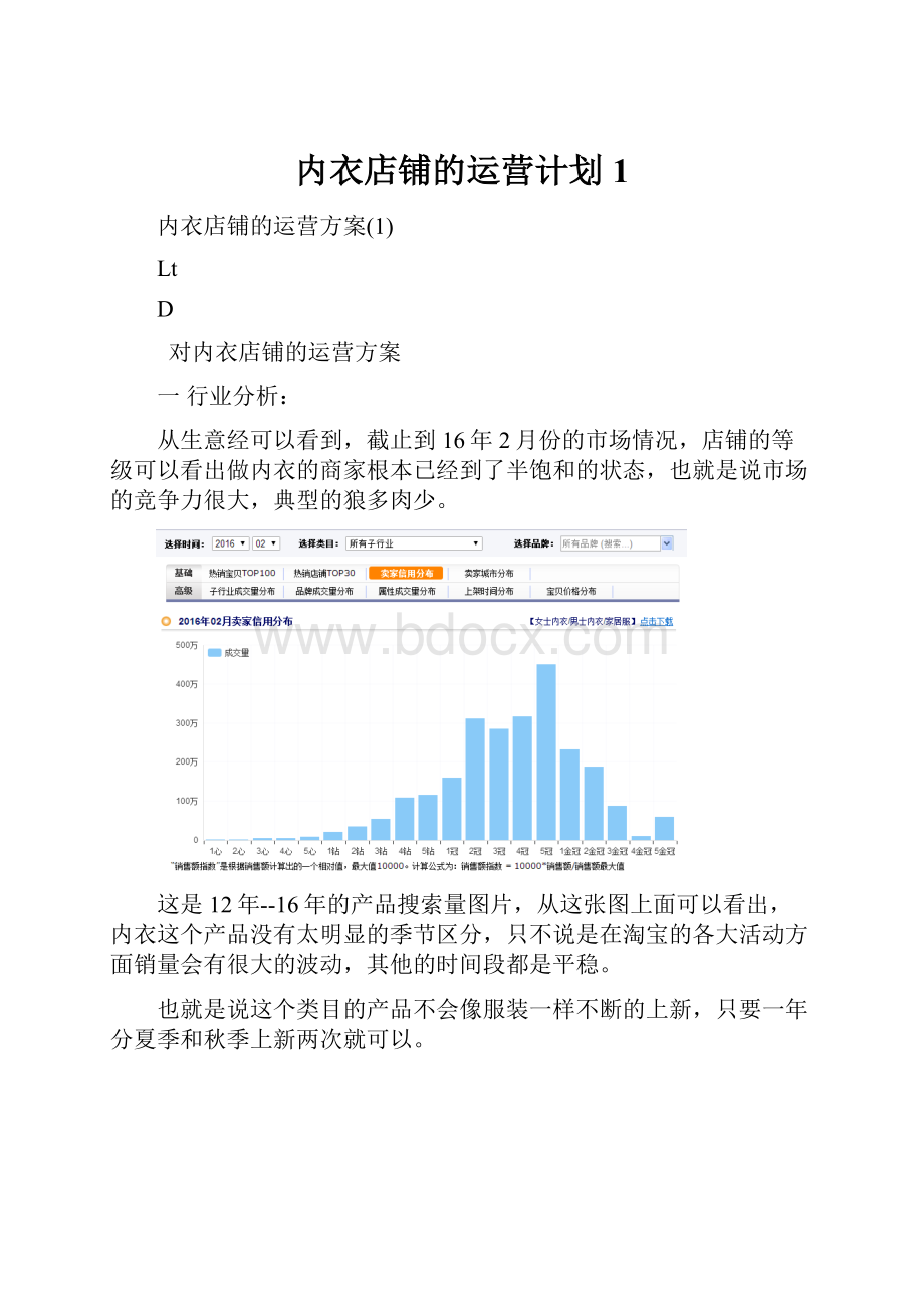 内衣店铺的运营计划1.docx_第1页