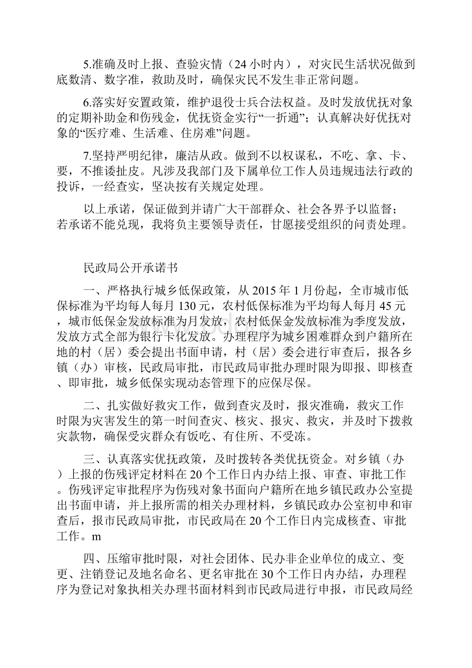 民政办公室承诺书.docx_第3页