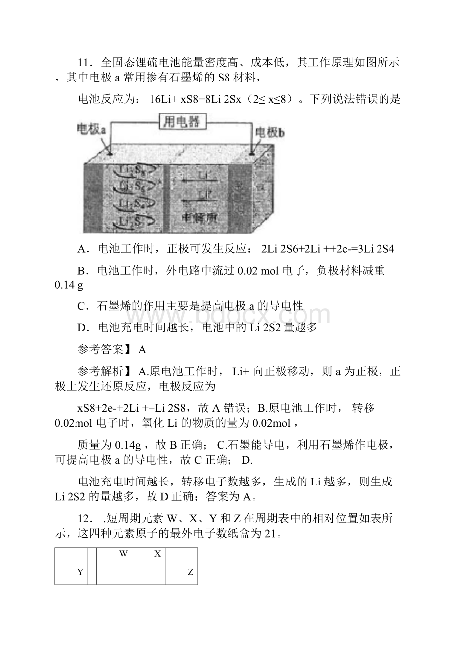 完整版全国卷3化学参考解析.docx_第3页