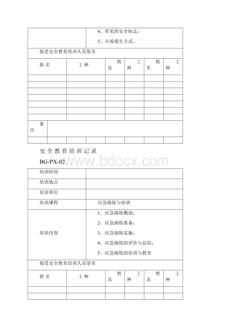 采石场 安全教育培训记录.docx_第3页