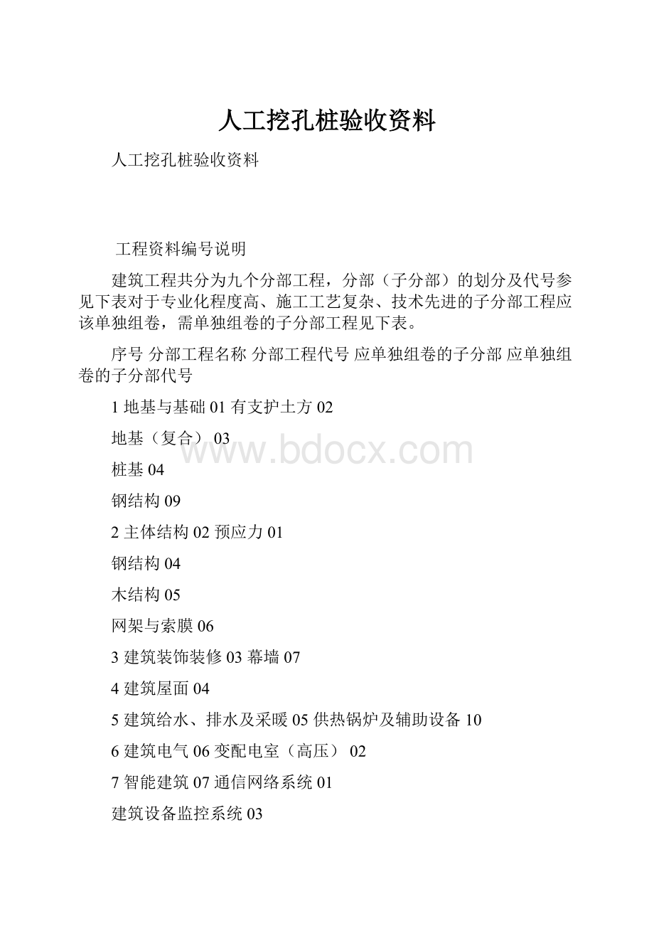 人工挖孔桩验收资料.docx_第1页