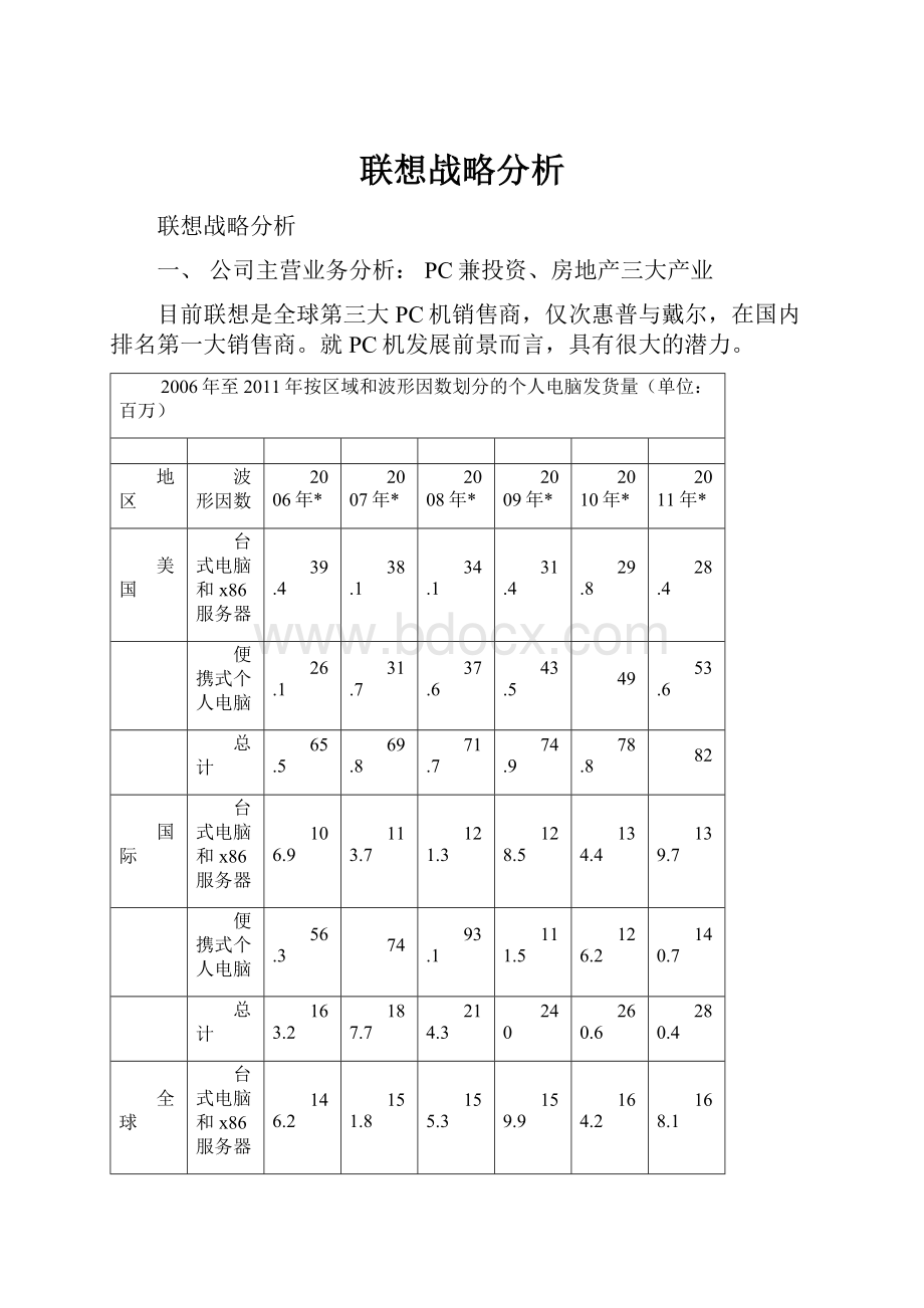 联想战略分析.docx