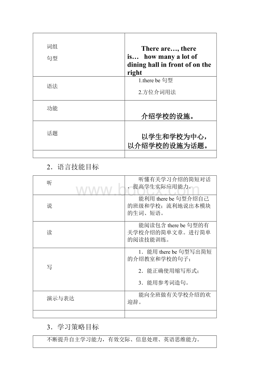 七年级英语上册 Module 3 My school教案 新版外研版.docx_第2页