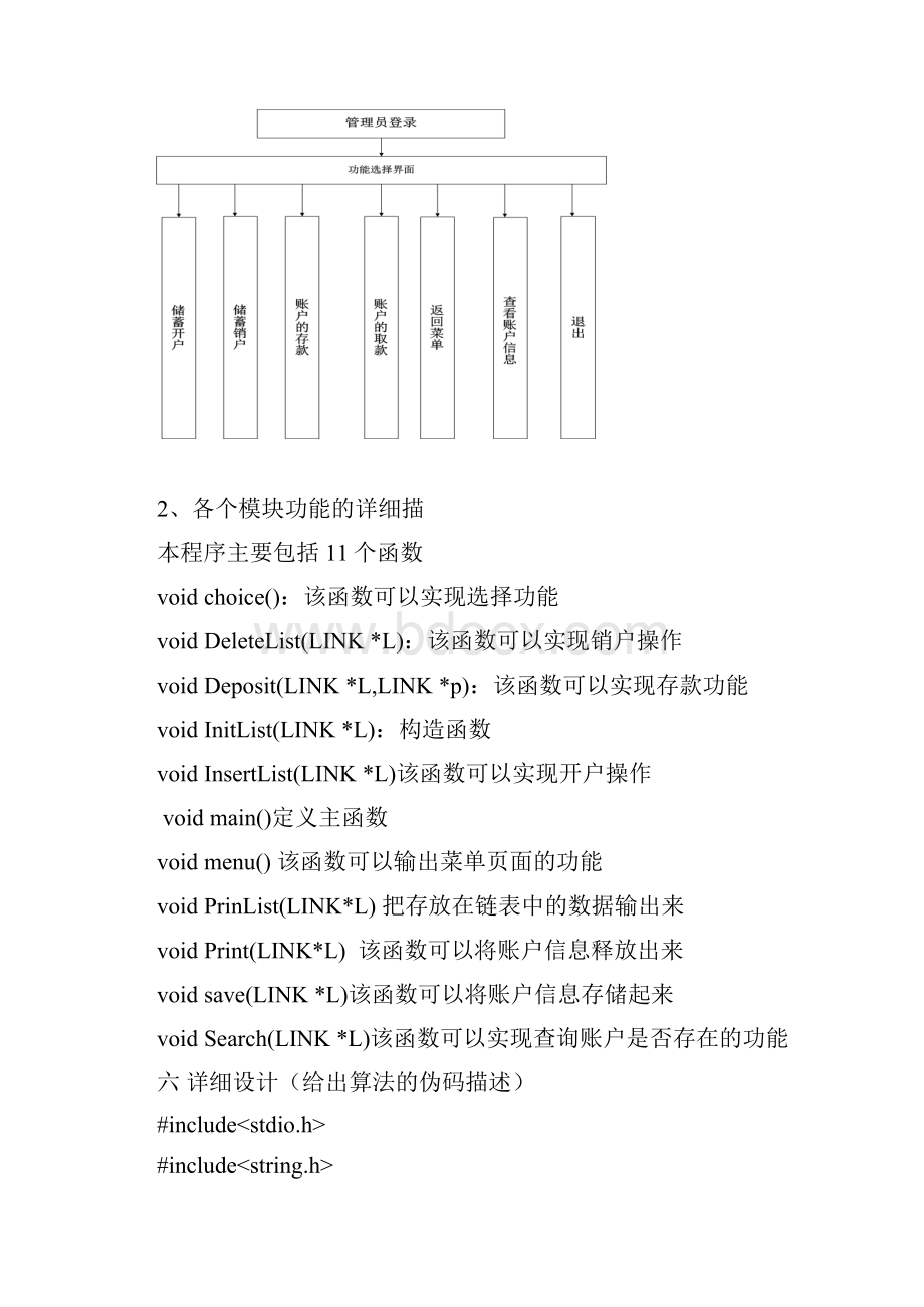 课程设计报告银行储蓄管理系统.docx_第3页