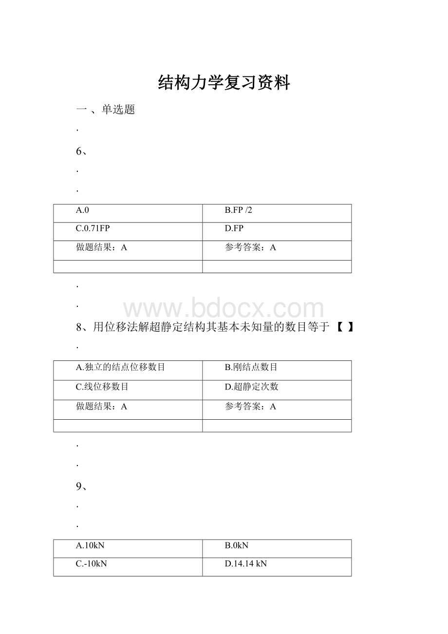 结构力学复习资料.docx