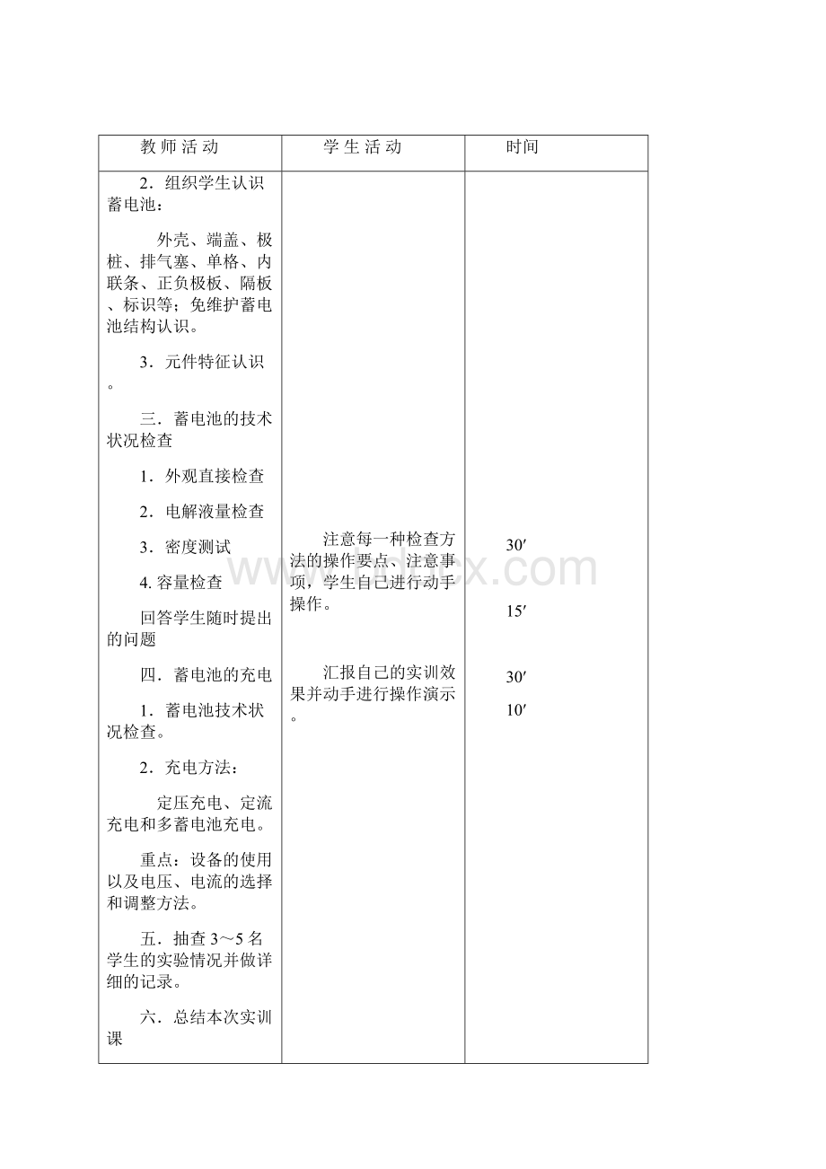 汽车电气构造与维修实训教案.docx_第2页