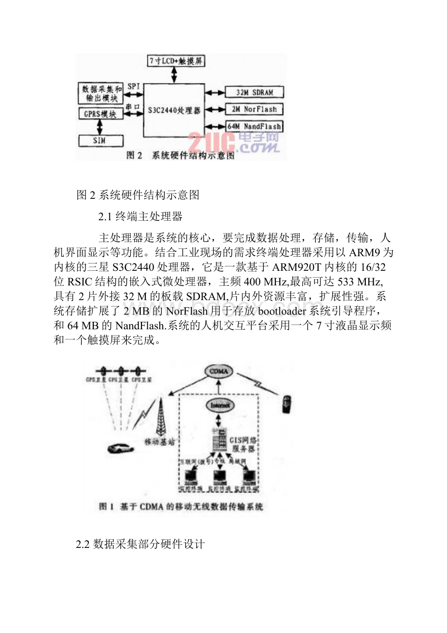 基于ARM和GPRS远程监测终端设计.docx_第3页