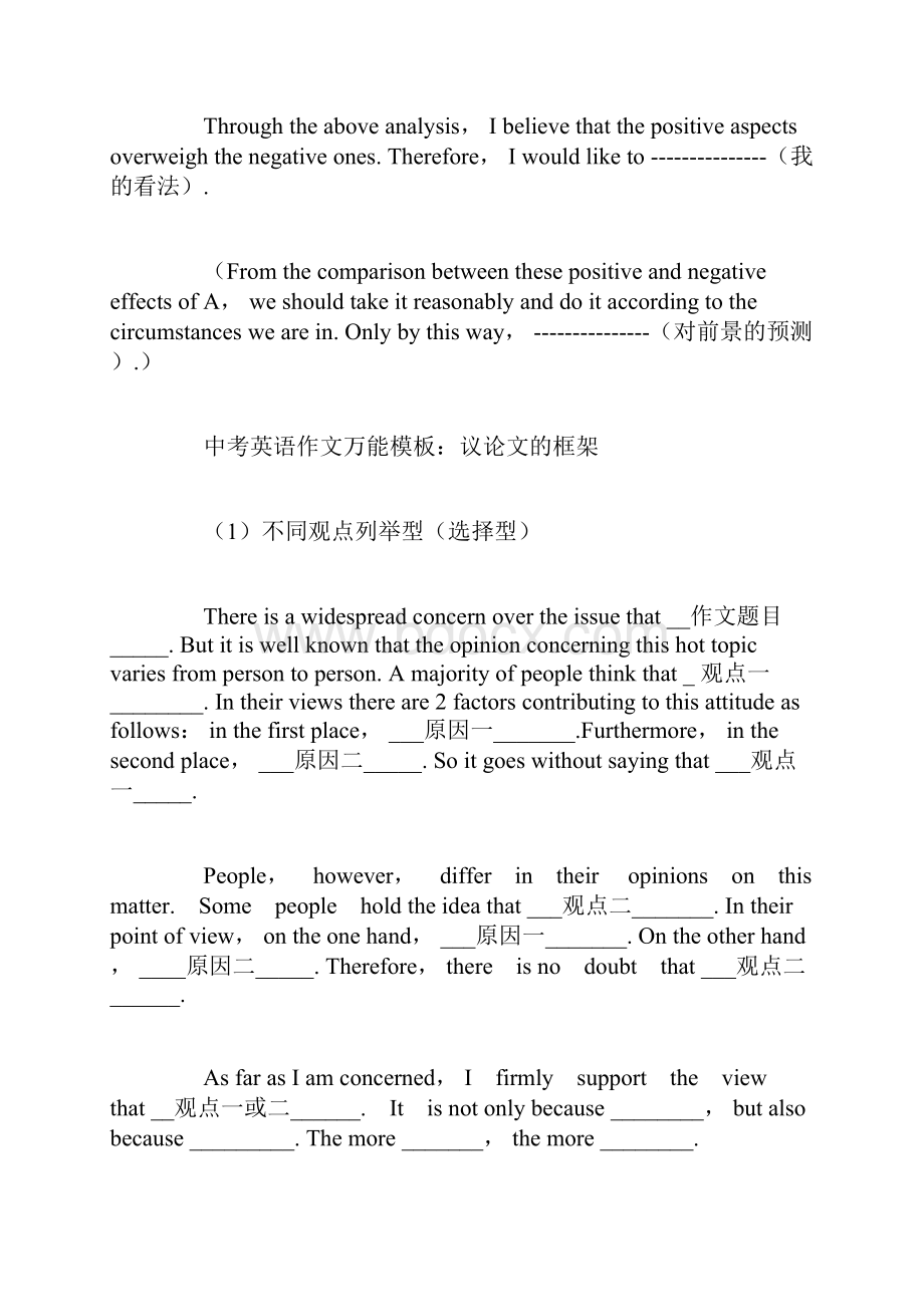 初中英语作文万能模板大全.docx_第3页