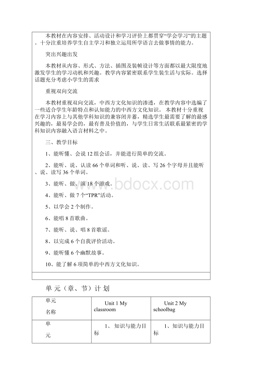 新版pep小学英语四年级上册全册各课时教案.docx_第3页