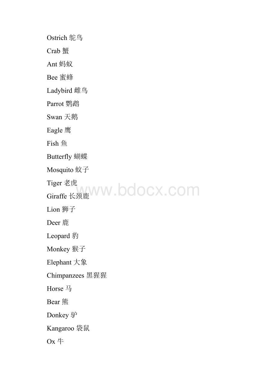 各种动物的英语单词.docx_第3页