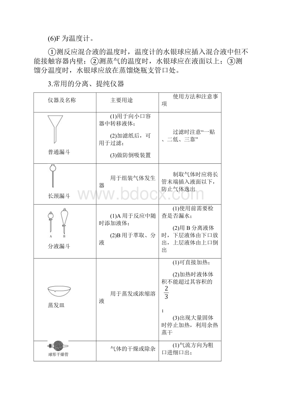 第01讲 化学实验基础知识和技能精讲解析版.docx_第3页