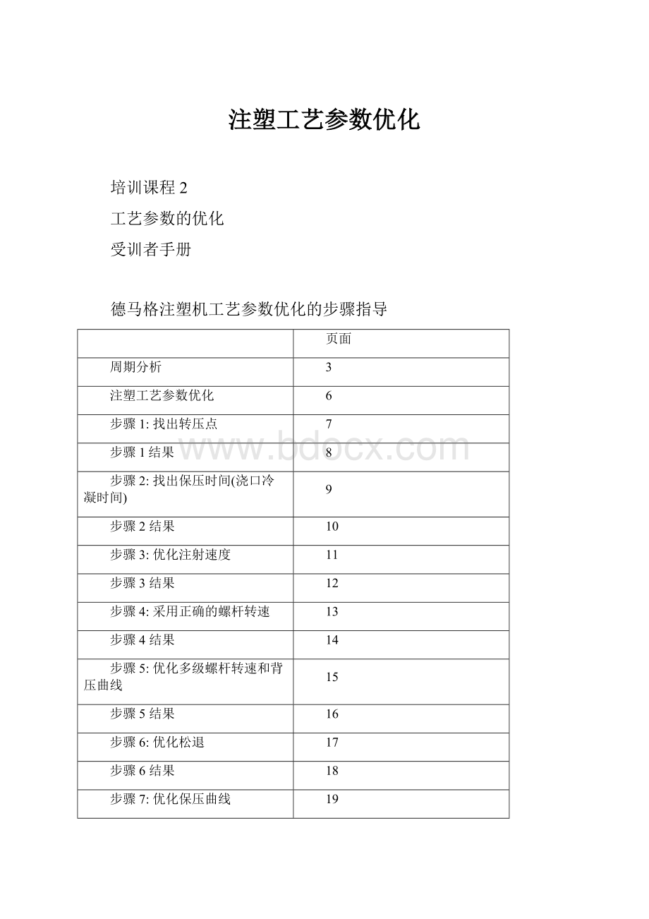 注塑工艺参数优化.docx