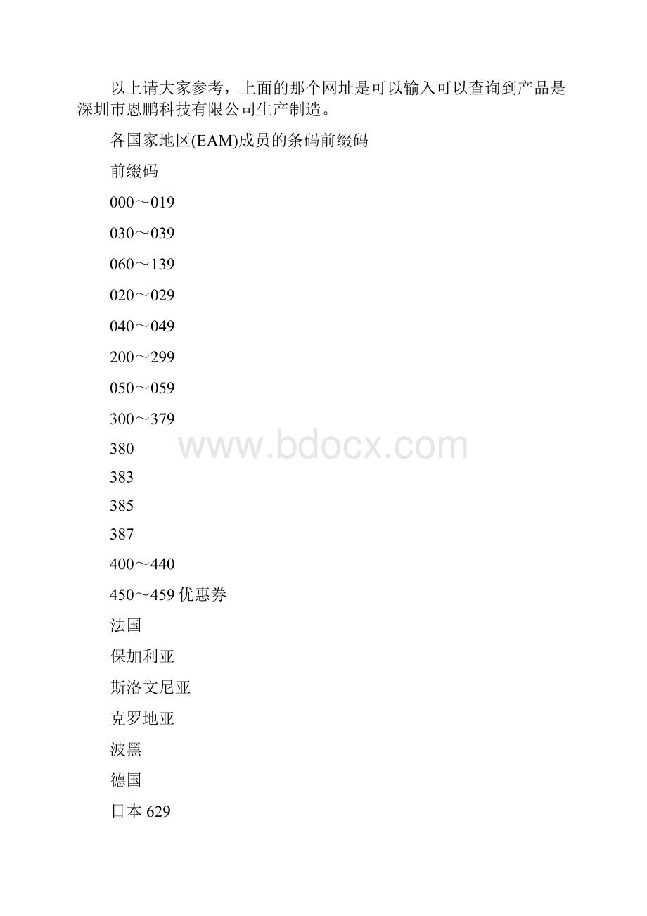 各国家地区EAM成员的条码前缀码.docx_第2页